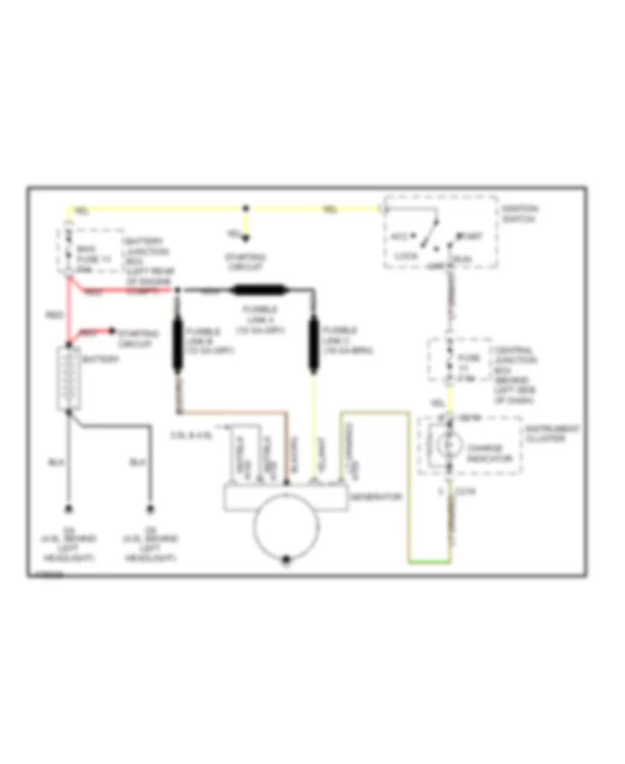 Charging Wiring Diagram for Mazda BDual Sport 2003 3000