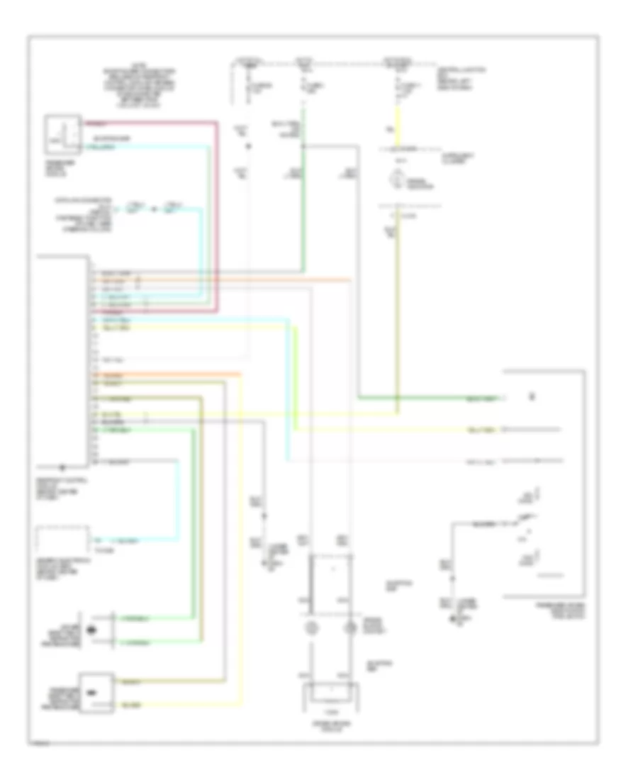 Supplemental Restraints Wiring Diagram for Mazda BDual Sport 2003 3000