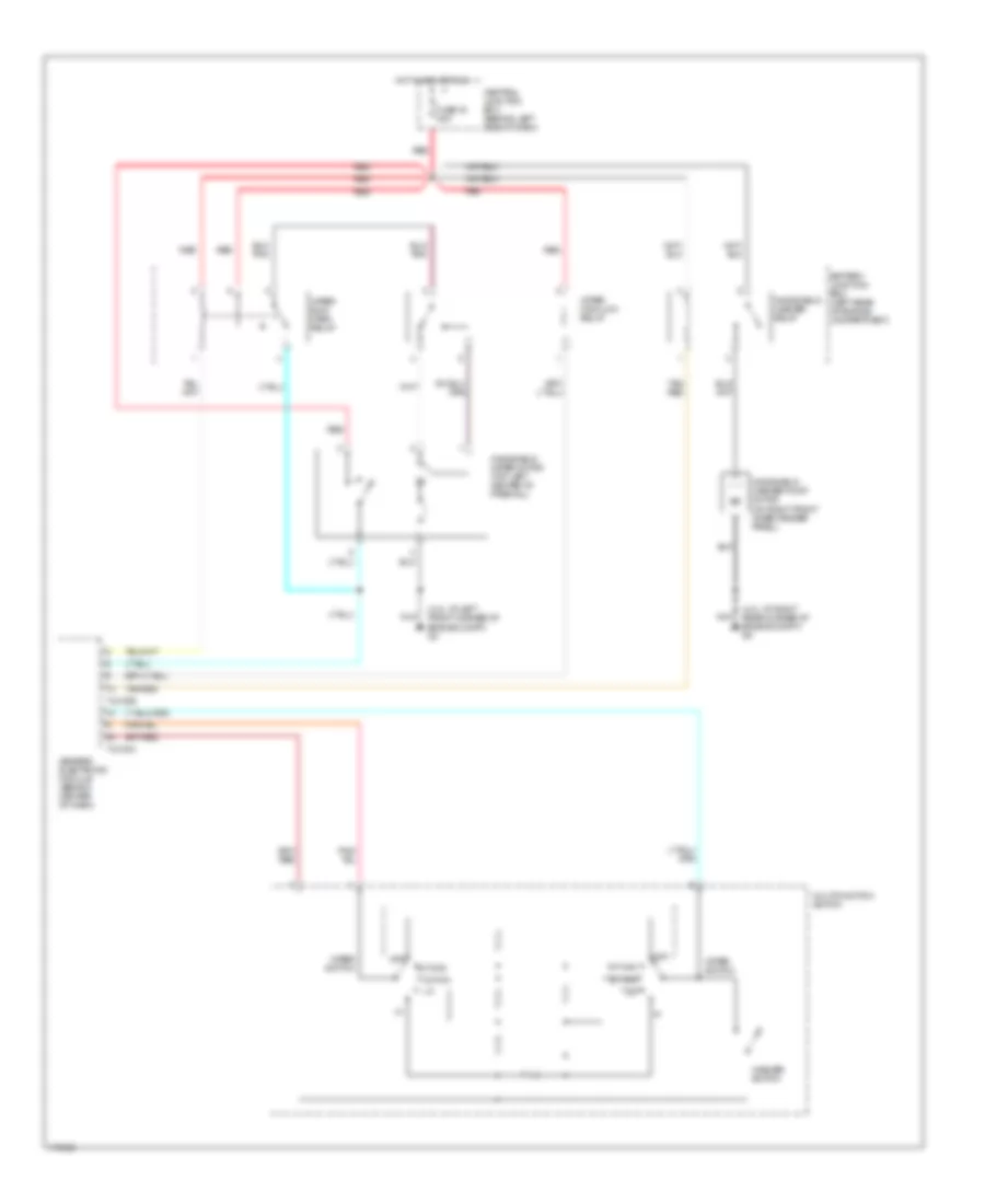 Wiper Washer Wiring Diagram for Mazda BDual Sport 2003 3000