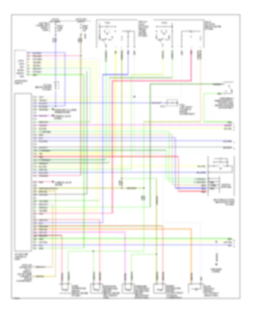 2 5L Automatic A C Wiring Diagram 1 of 2 for Mazda Millenia 1999
