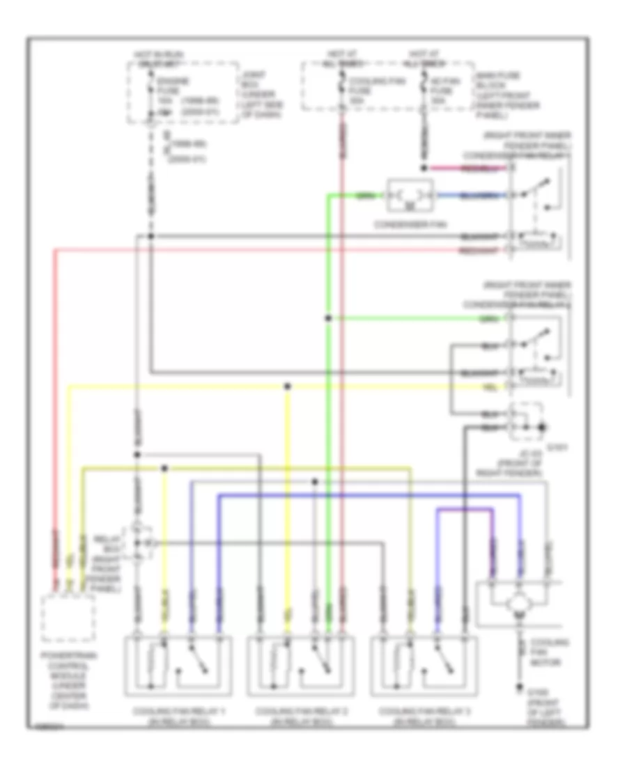 2 3L Cooling Fan Wiring Diagram for Mazda Millenia 1999