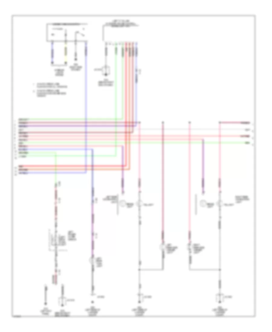 Exterior Lamps Wiring Diagram (2 of 3) for Mazda 6 Grand Touring 2014
