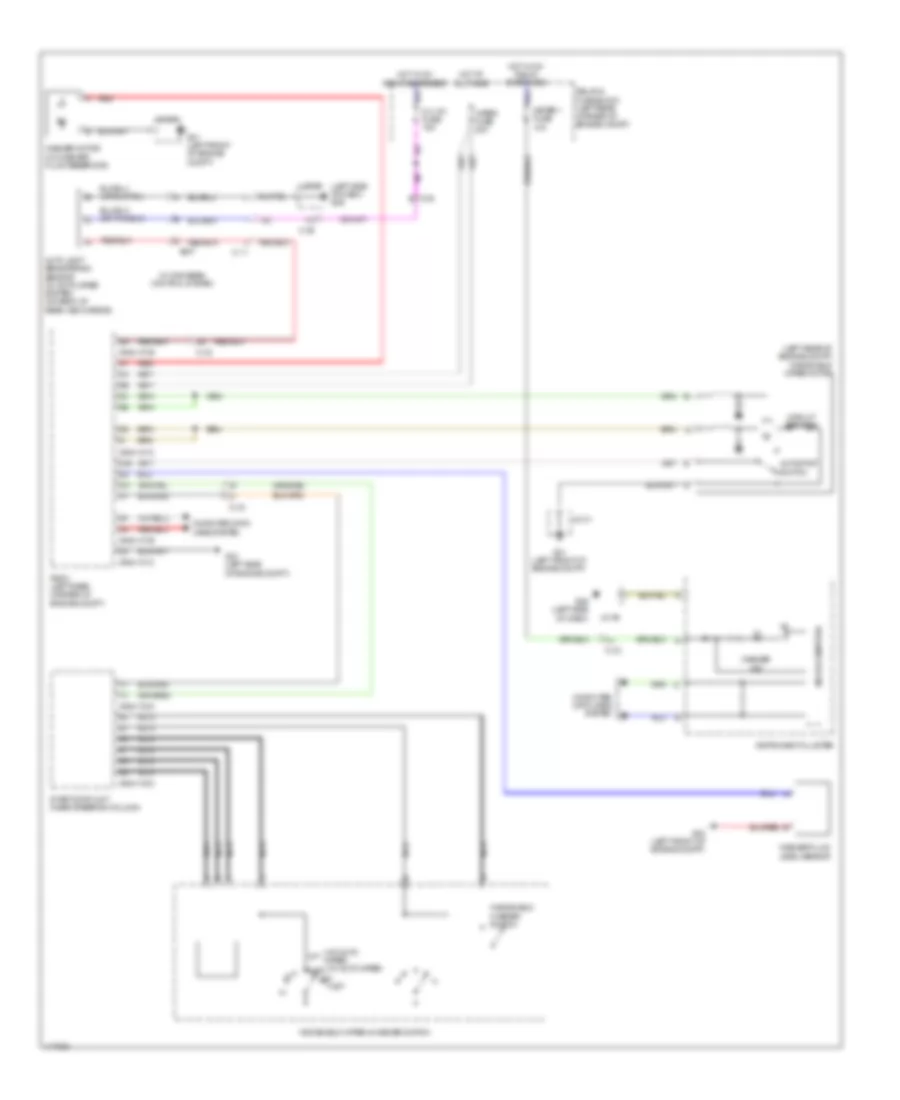Электросхема стеклоочистителя, дворников и омывателя для Mazda 6 Grand Touring 2014