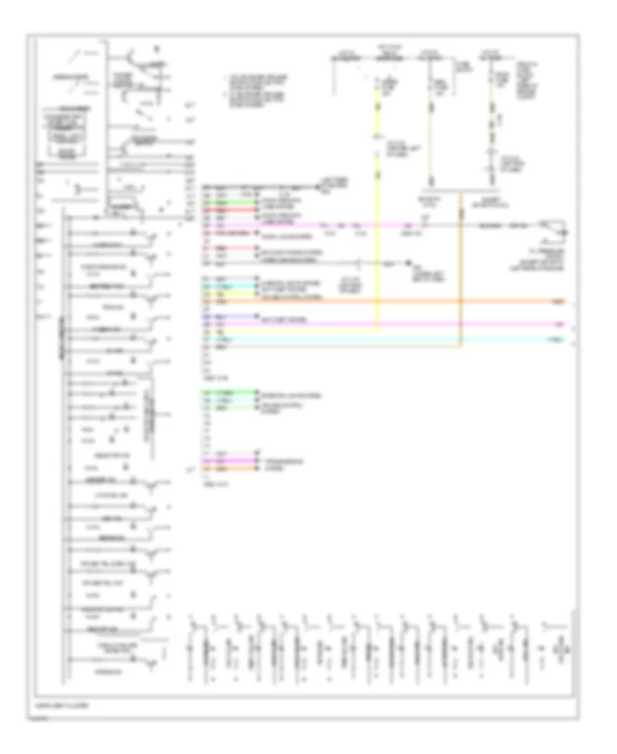 Instrument Cluster Wiring Diagram (1 of 2) for Mazda 3 i Sport 2013