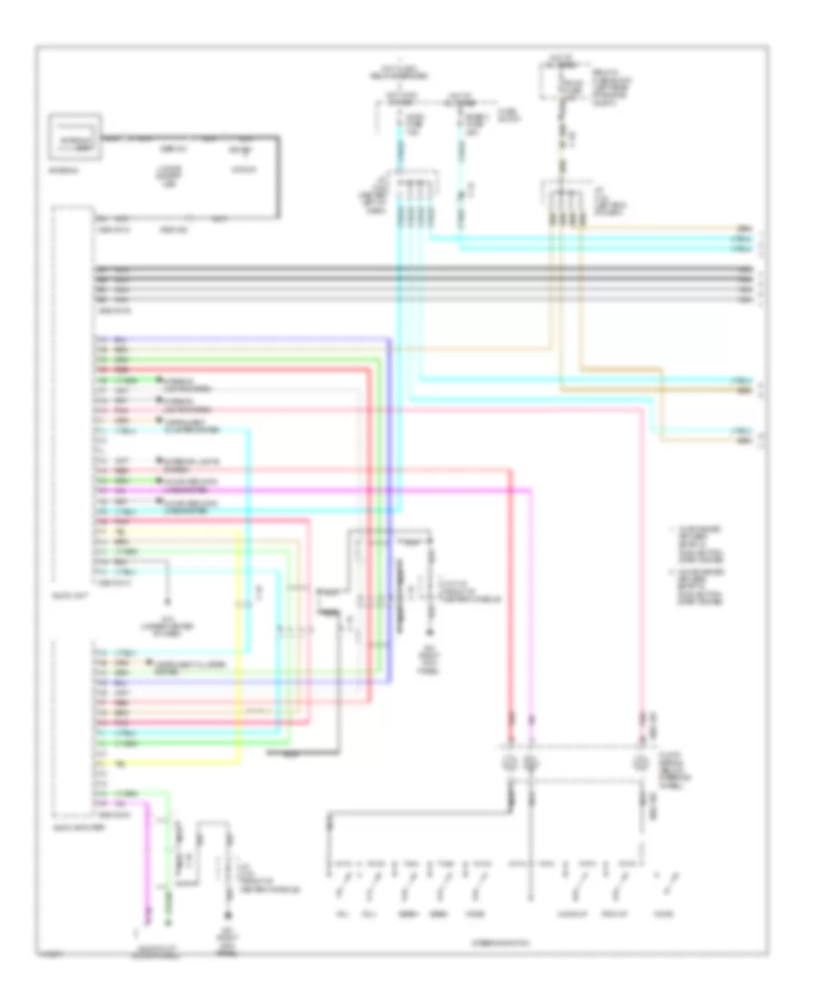 Navigation Wiring Diagram (1 of 3) for Mazda 3 i Sport 2013
