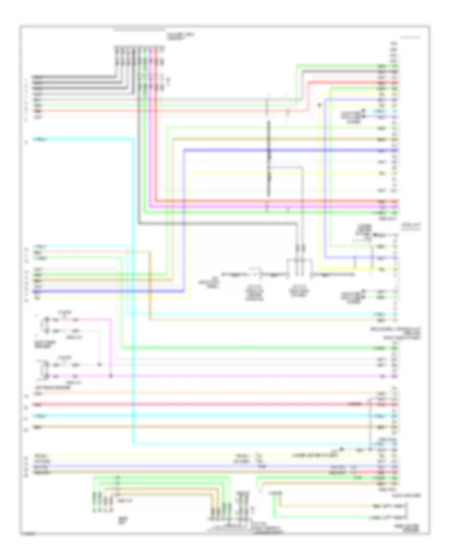 Navigation Wiring Diagram (3 of 3) for Mazda 3 i Sport 2013