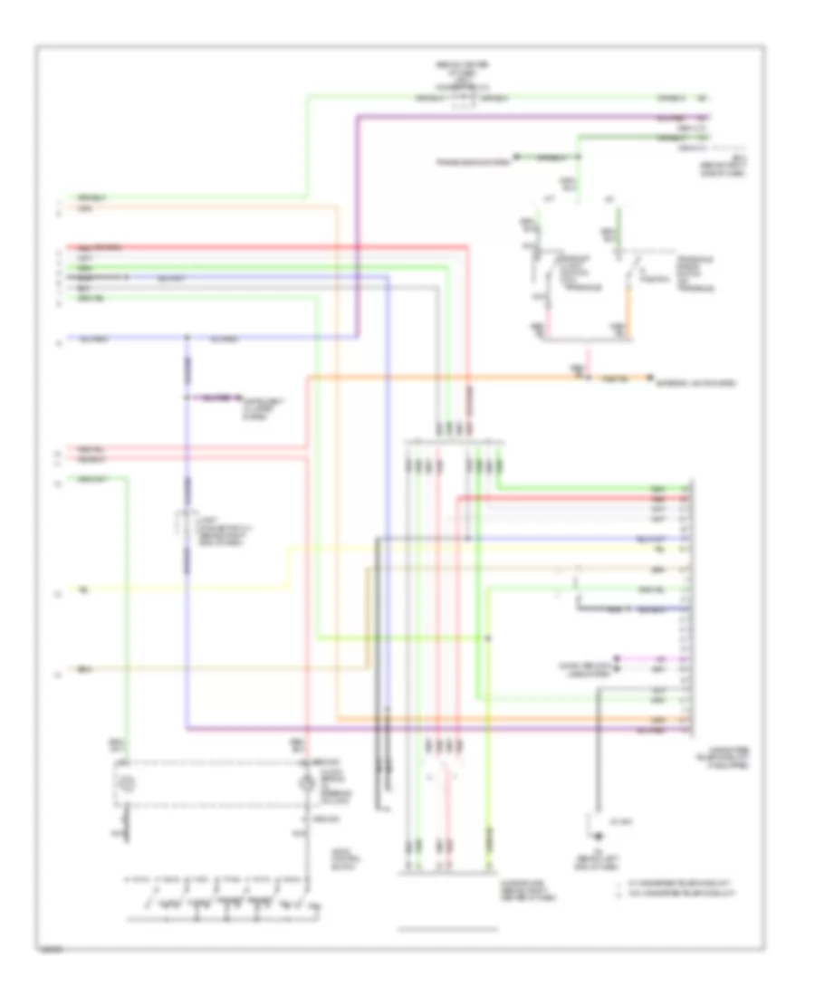Radio Wiring Diagram, with Navigation (2 of 2) for Mazda 5 Sport 2010