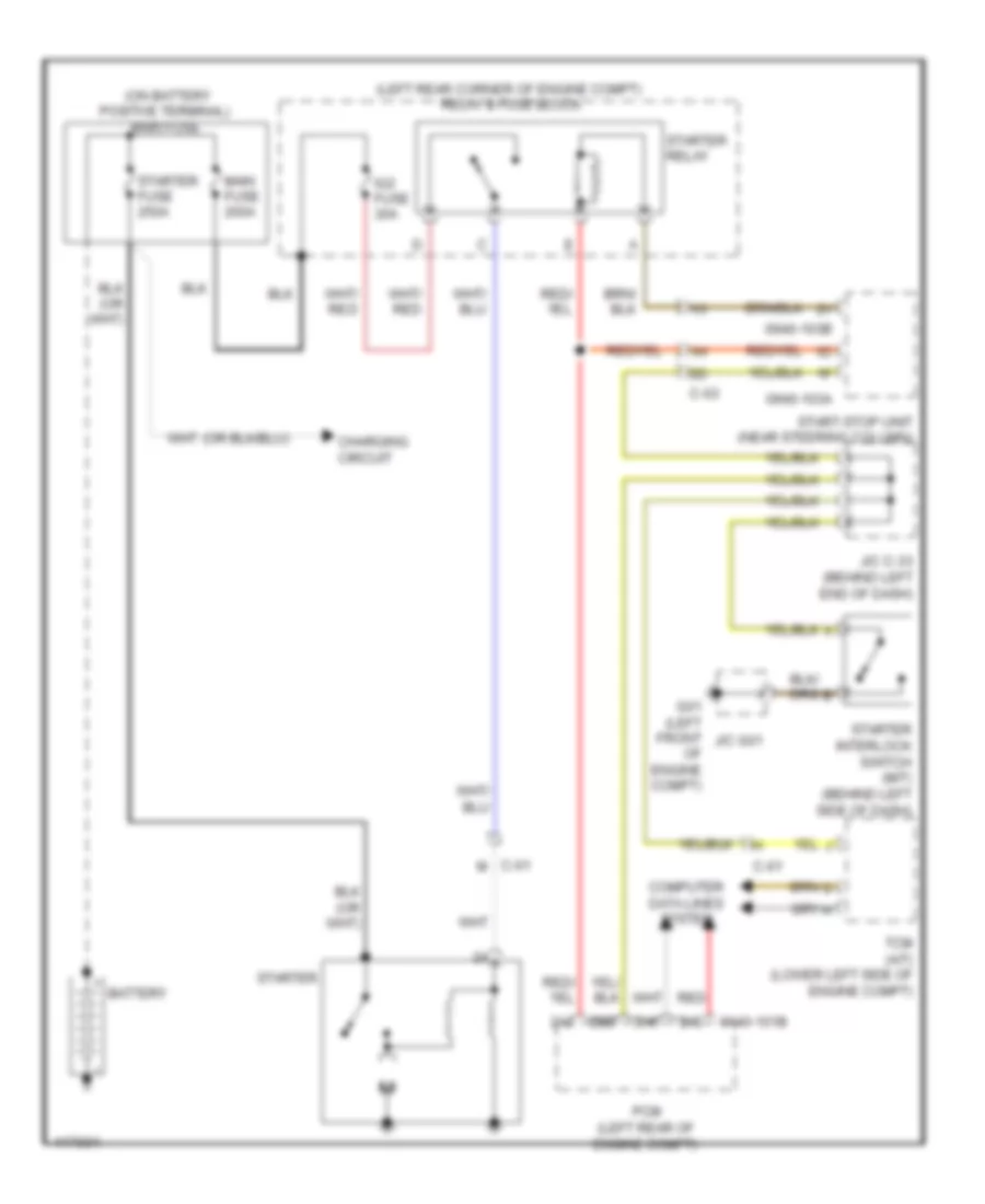 Starting Wiring Diagram for Mazda 6 Sport 2014