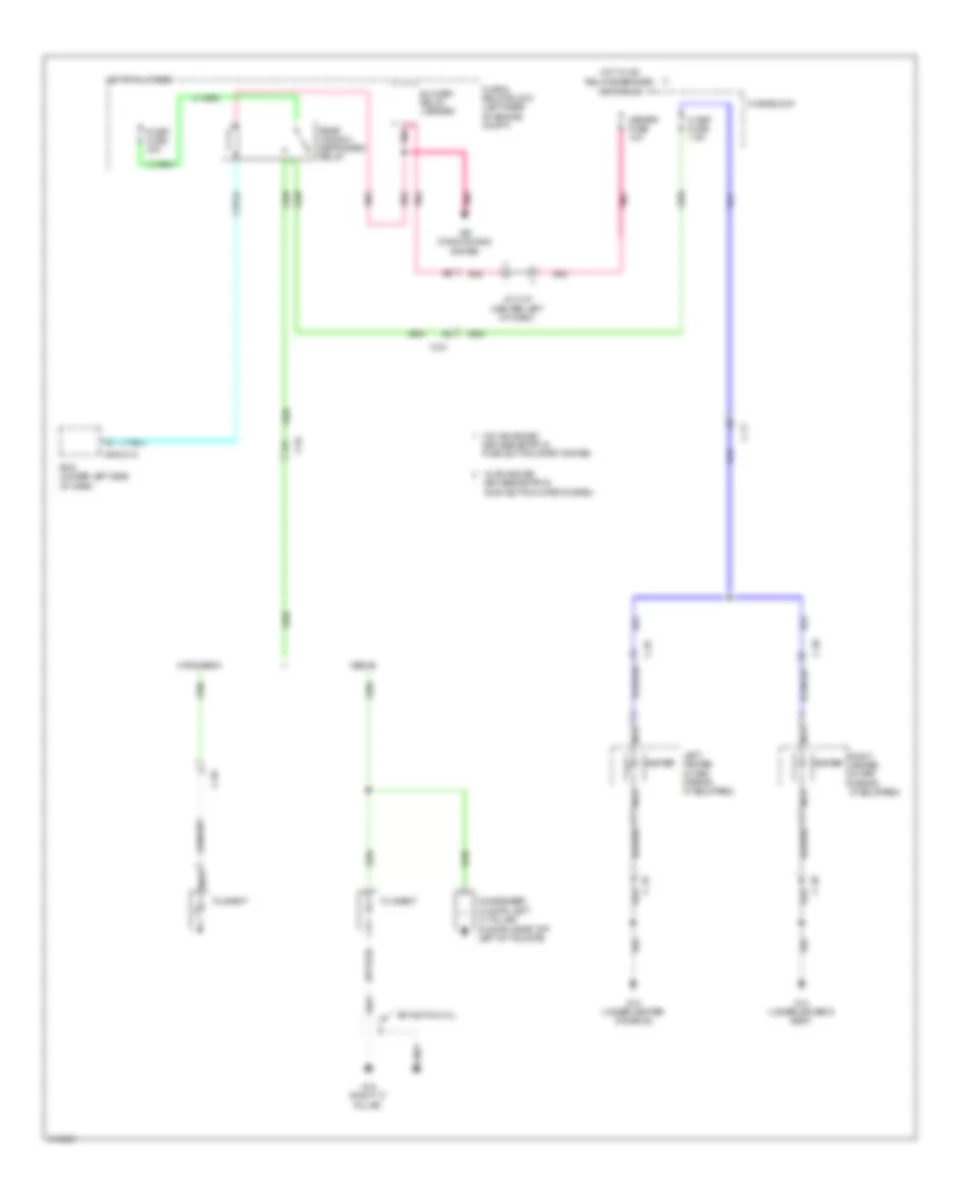 Defoggers Wiring Diagram for Mazda 3 i SV 2013