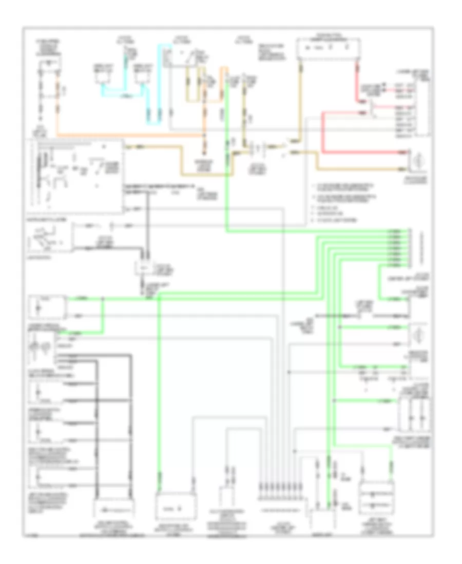 Instrument Illumination Wiring Diagram for Mazda 3 i SV 2013