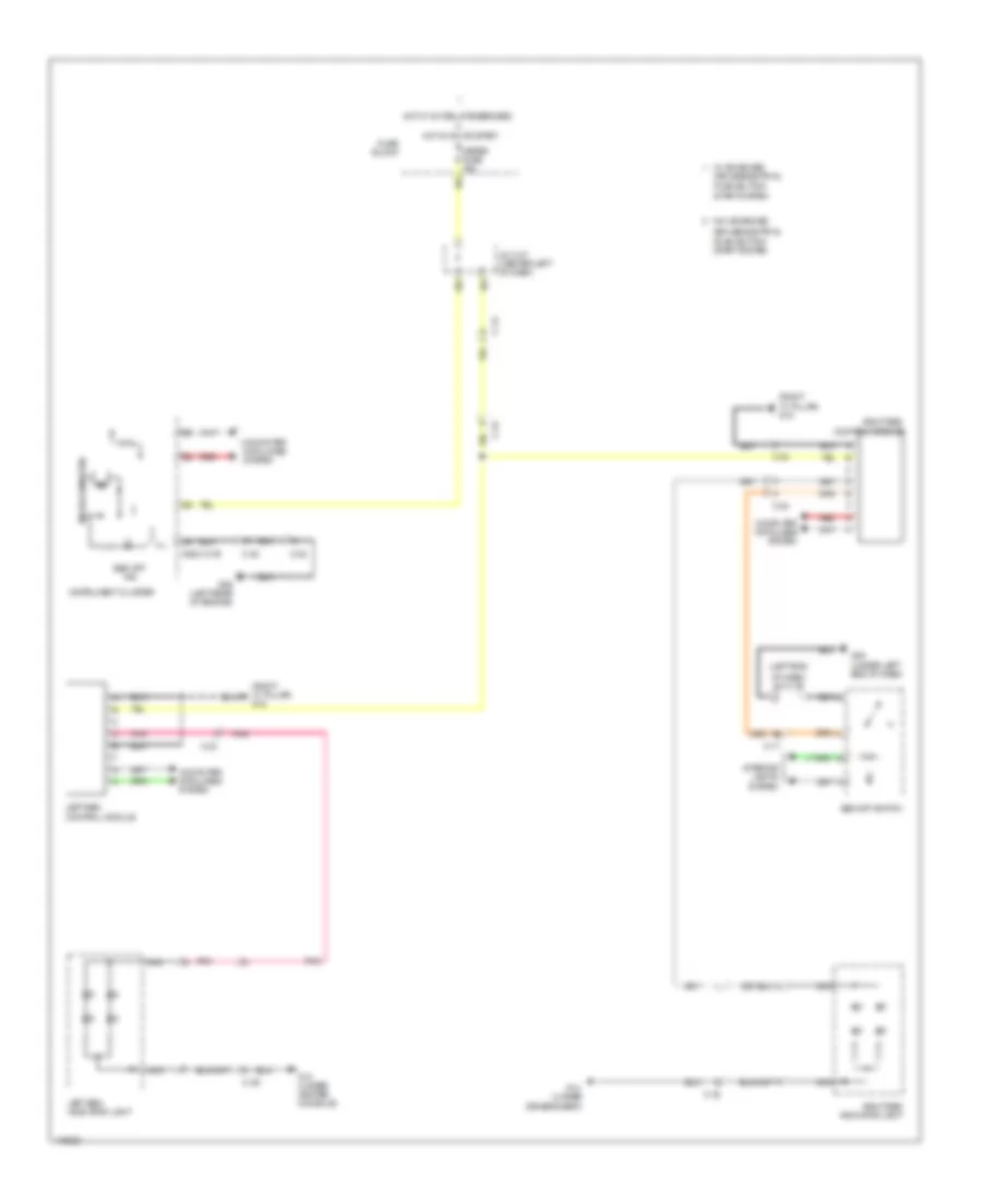 Blind Spot Monitoring Wiring Diagram for Mazda 3 i SV 2013