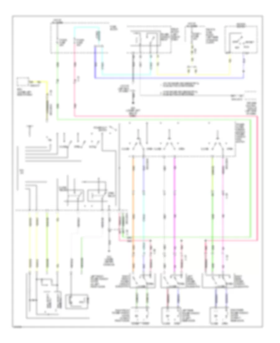 Power Windows Wiring Diagram for Mazda 3 i SV 2013