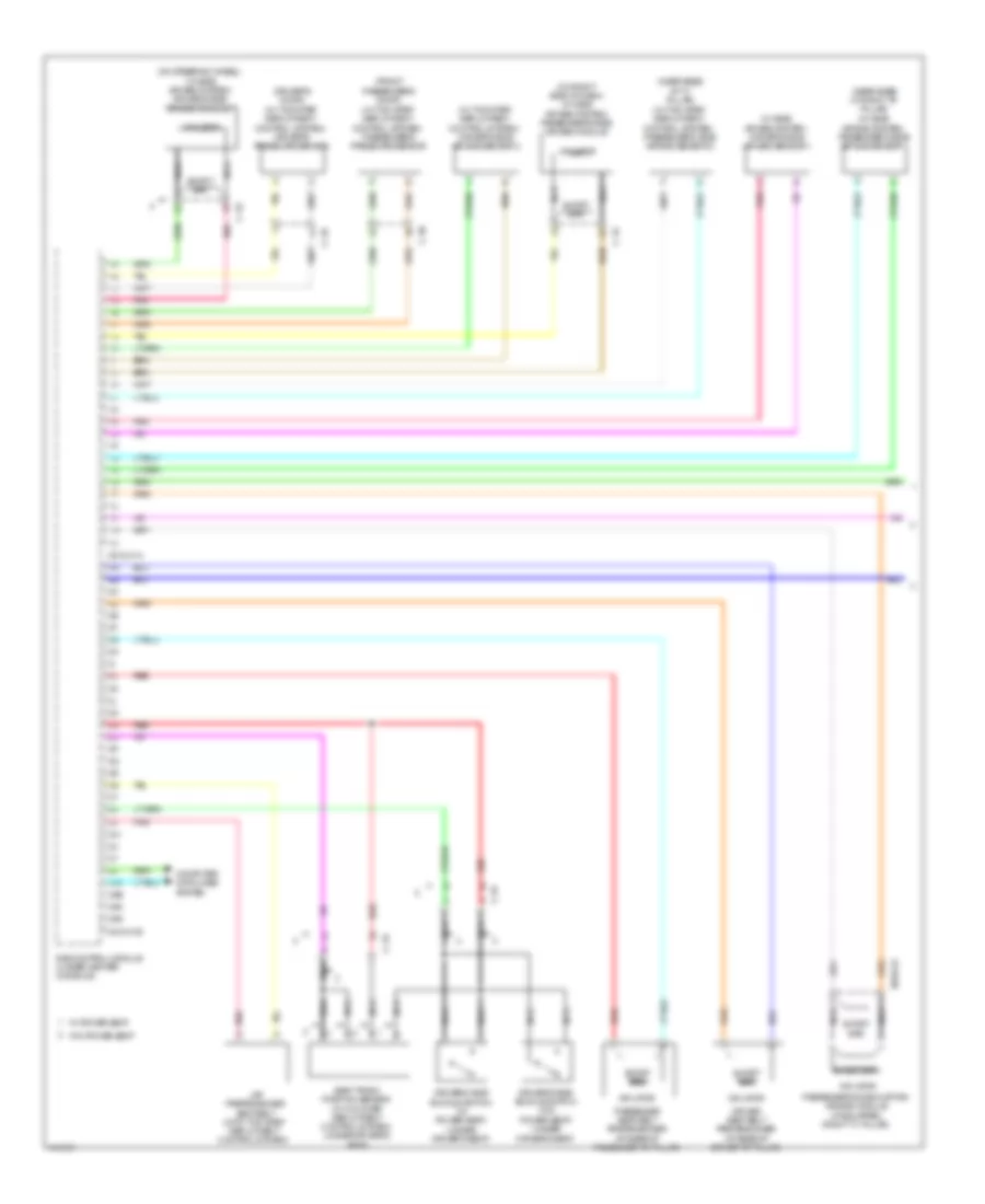 Supplemental Restraints Wiring Diagram 1 of 2 for Mazda 3 i SV 2013