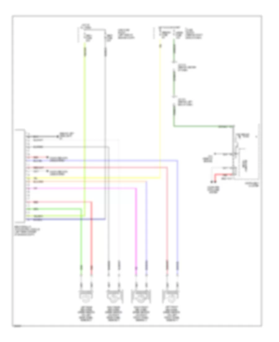 Anti lock Brakes Wiring Diagram without Dynamic Stability Control for Mazda 5 Touring 2010