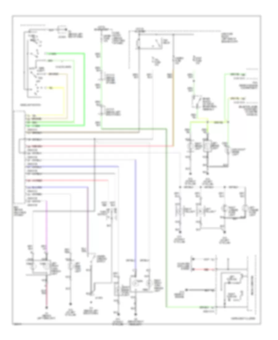 Exterior Lamps Wiring Diagram for Mazda 5 Touring 2010