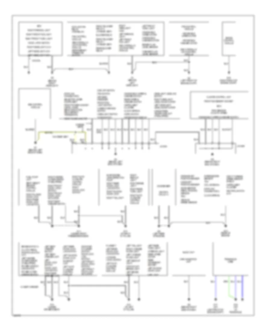 Ground Distribution Wiring Diagram for Mazda 5 Touring 2010