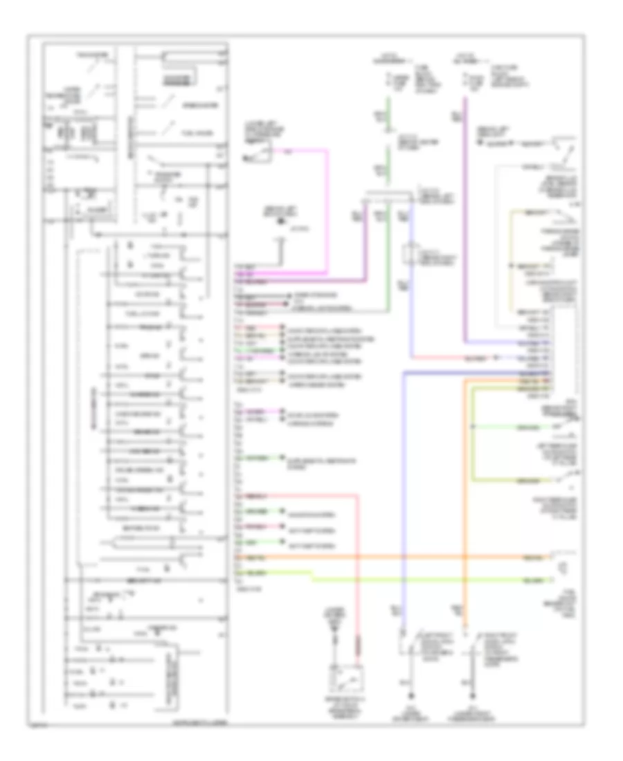 Instrument Cluster Wiring Diagram for Mazda 5 Touring 2010