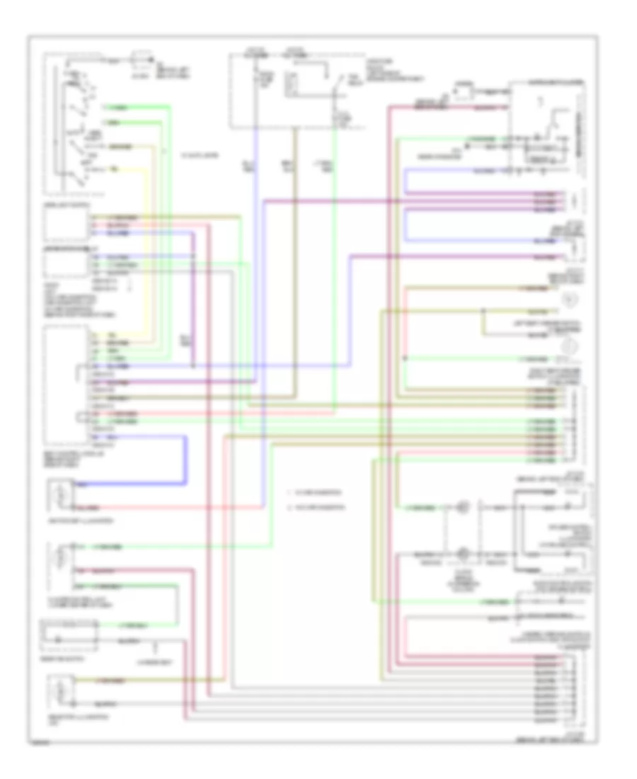 Instrument Illumination Wiring Diagram for Mazda 5 Touring 2010