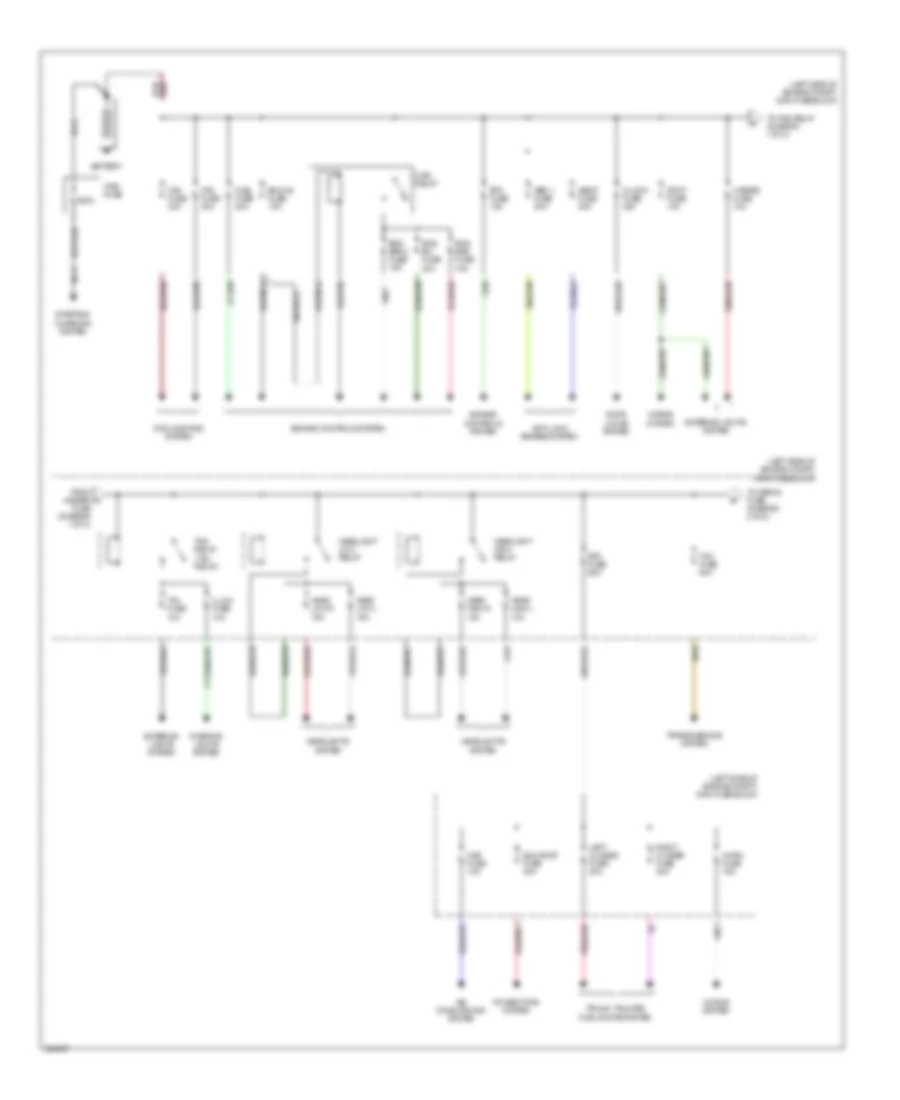 Power Distribution Wiring Diagram 1 of 2 for Mazda 5 Touring 2010