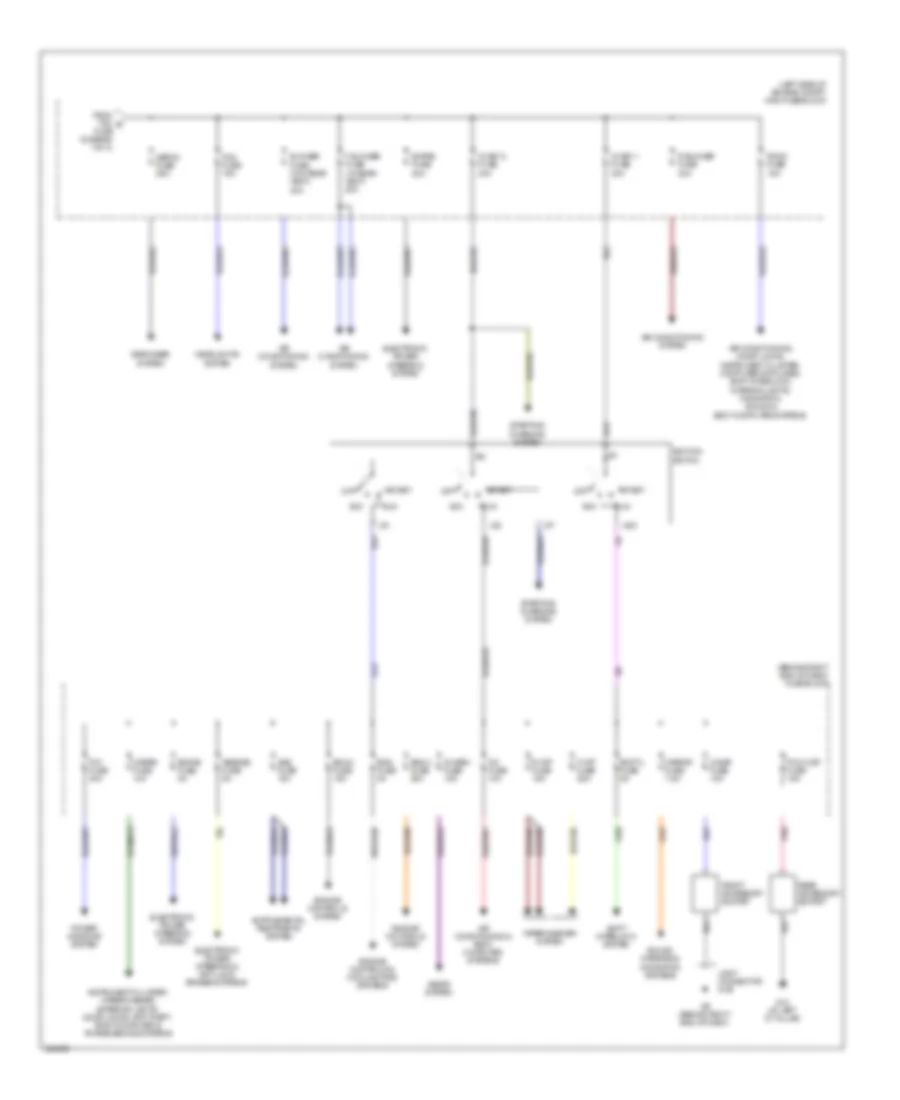 Power Distribution Wiring Diagram 2 of 2 for Mazda 5 Touring 2010