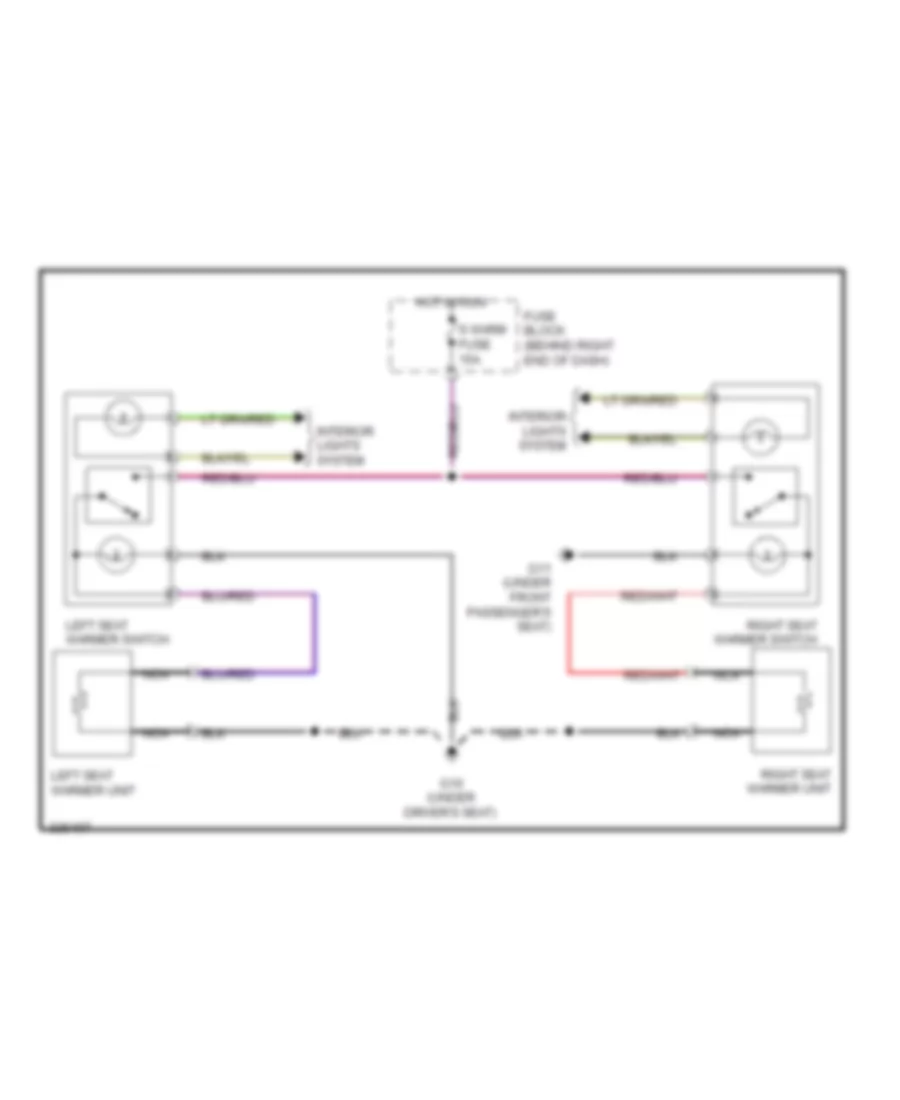 Power Seats Wiring Diagram for Mazda 5 Touring 2010