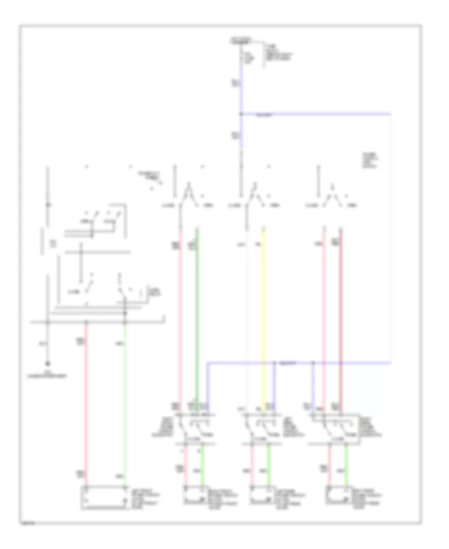 Power Windows Wiring Diagram for Mazda 5 Touring 2010