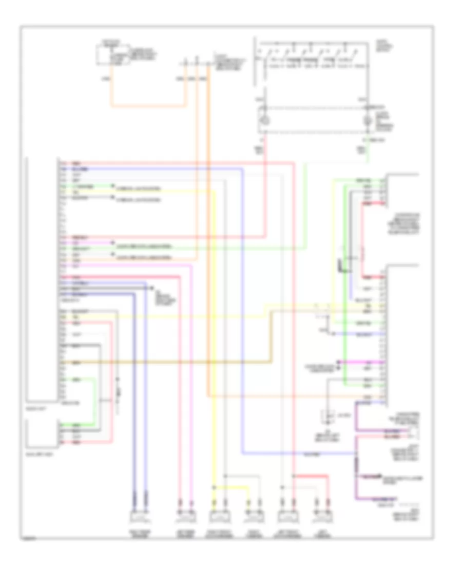 Radio Wiring Diagram, without Navigation for Mazda 5 Touring 2010