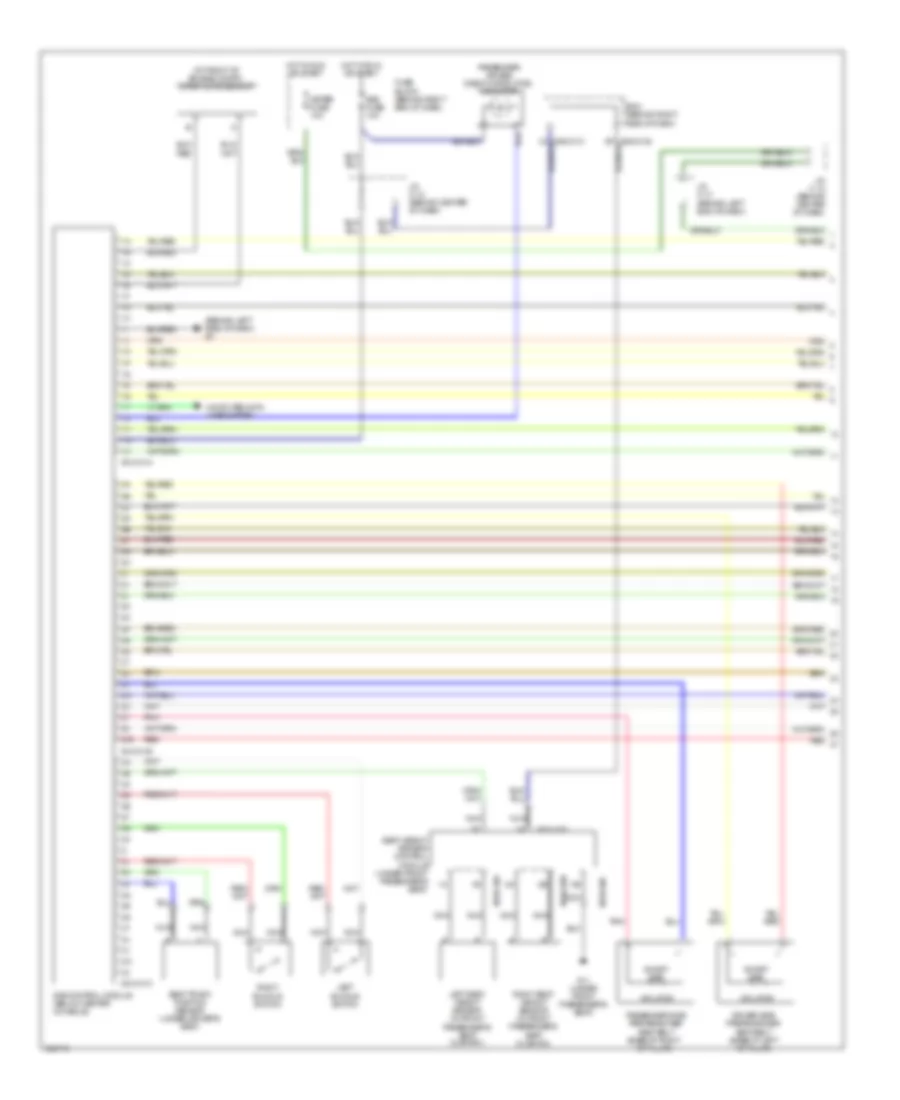 Supplemental Restraints Wiring Diagram 1 of 2 for Mazda 5 Touring 2010