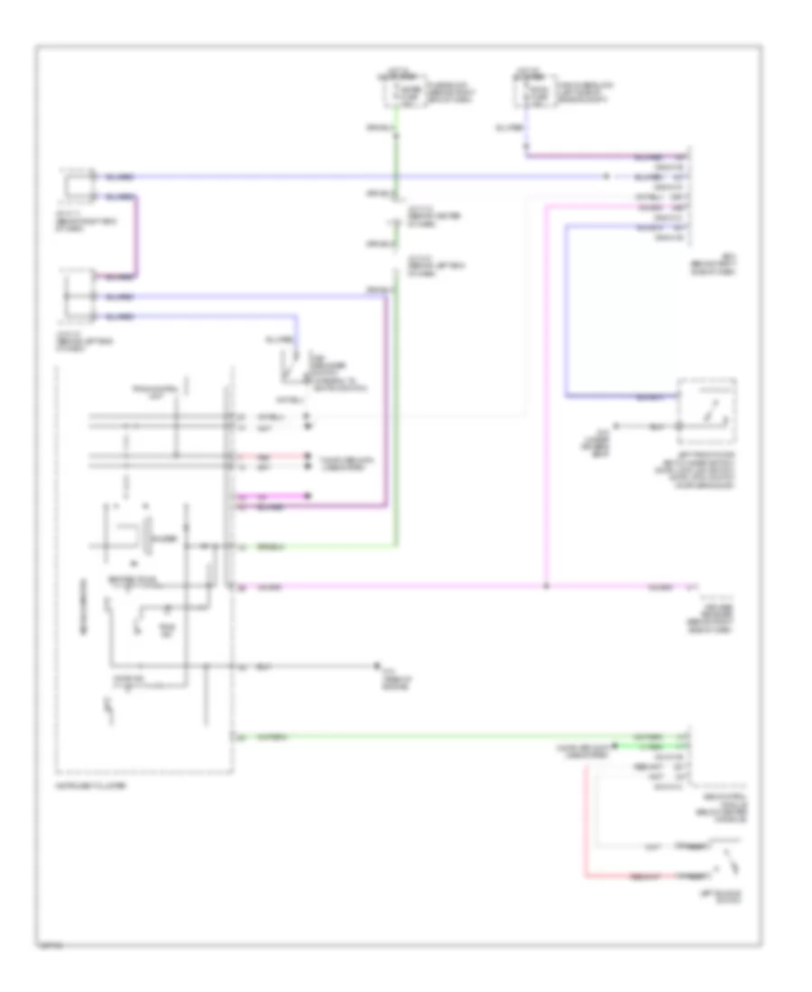 Warning Systems Wiring Diagram for Mazda 5 Touring 2010