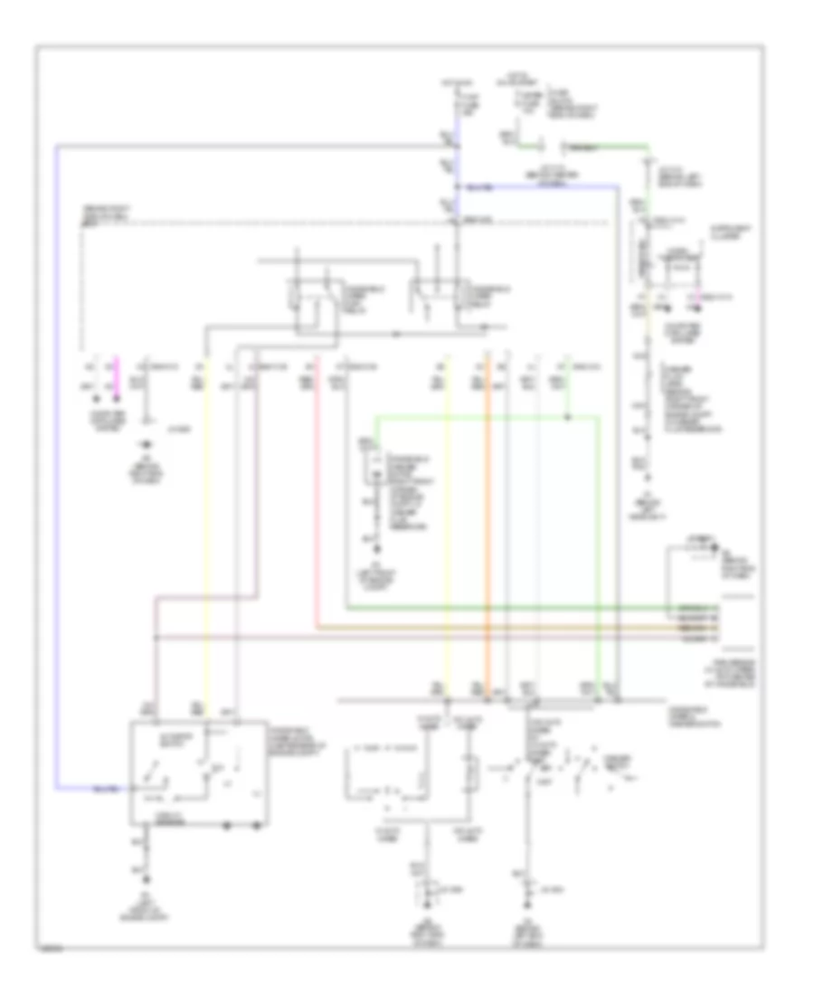 Front Wiper Washer Wiring Diagram for Mazda 5 Touring 2010