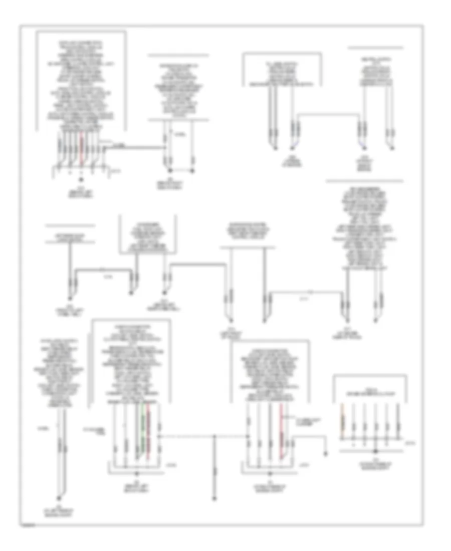 Ground Distribution Wiring Diagram 1 of 2 for Mazda RX 8 Grand Touring 2011