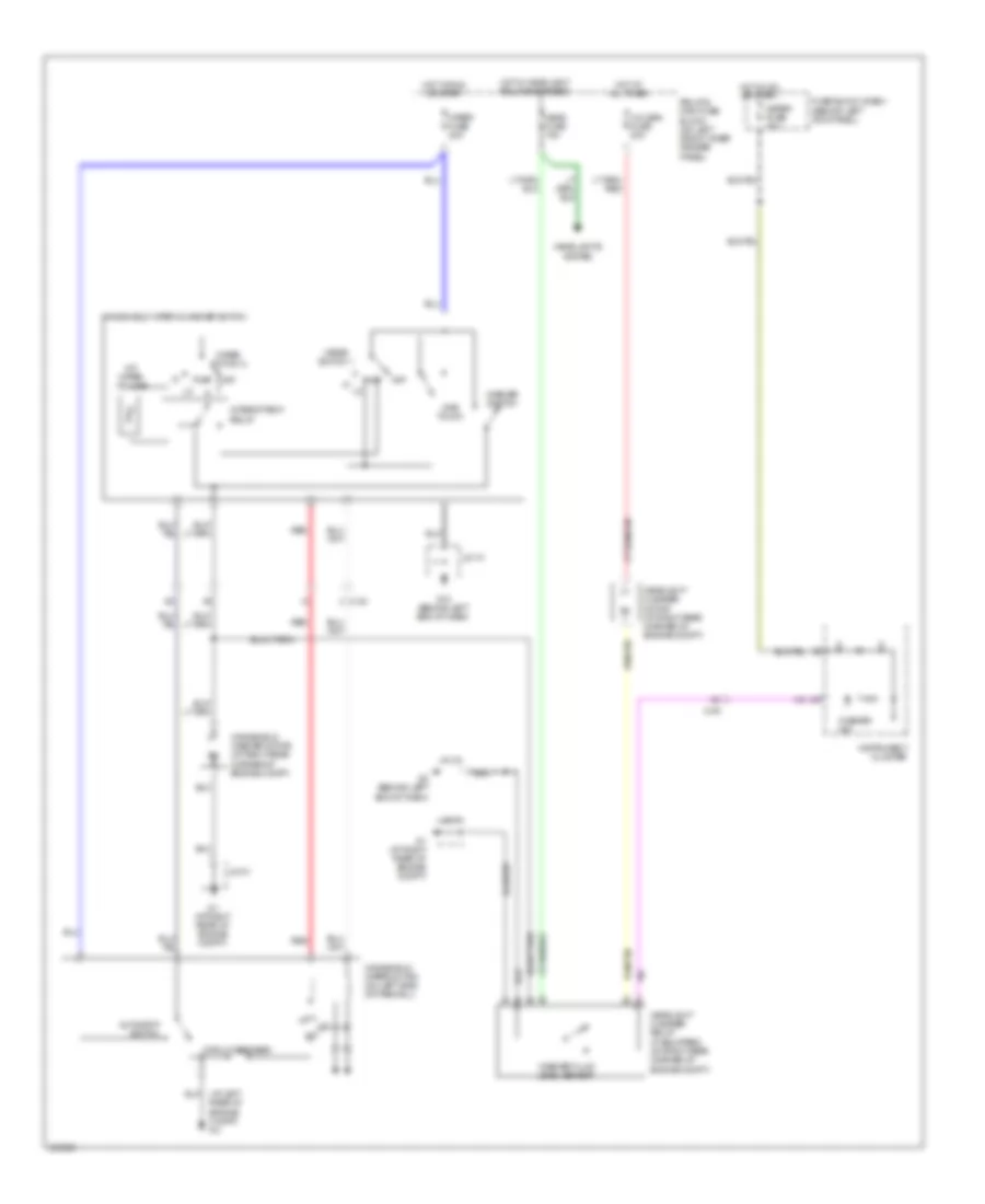 Электросхема стеклоочистителя, дворников и омывателя, без Авто Система Дворника для Mazda RX-8 Grand Touring 2011