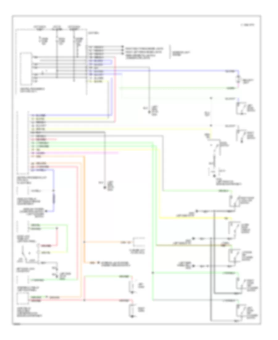 Anti-theft Wiring Diagram for Mazda RX-7 1995