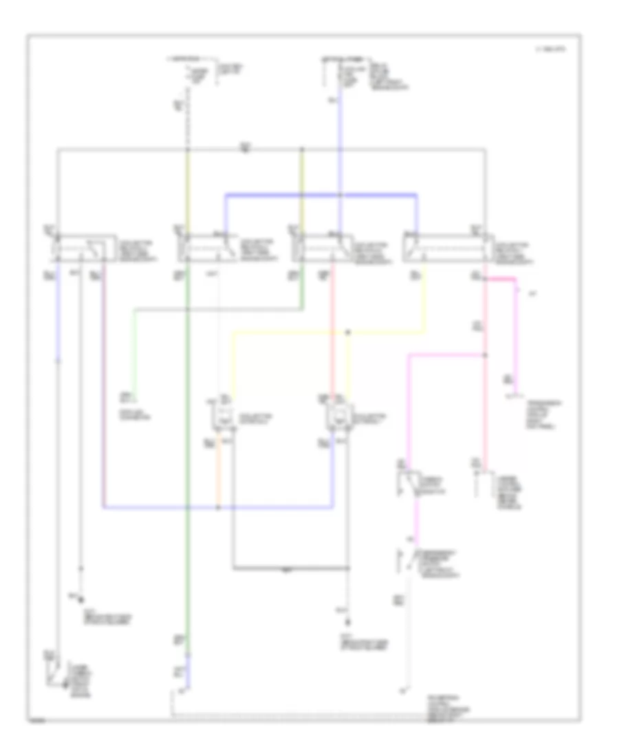 Cooling Fan Wiring Diagram for Mazda RX 7 1995