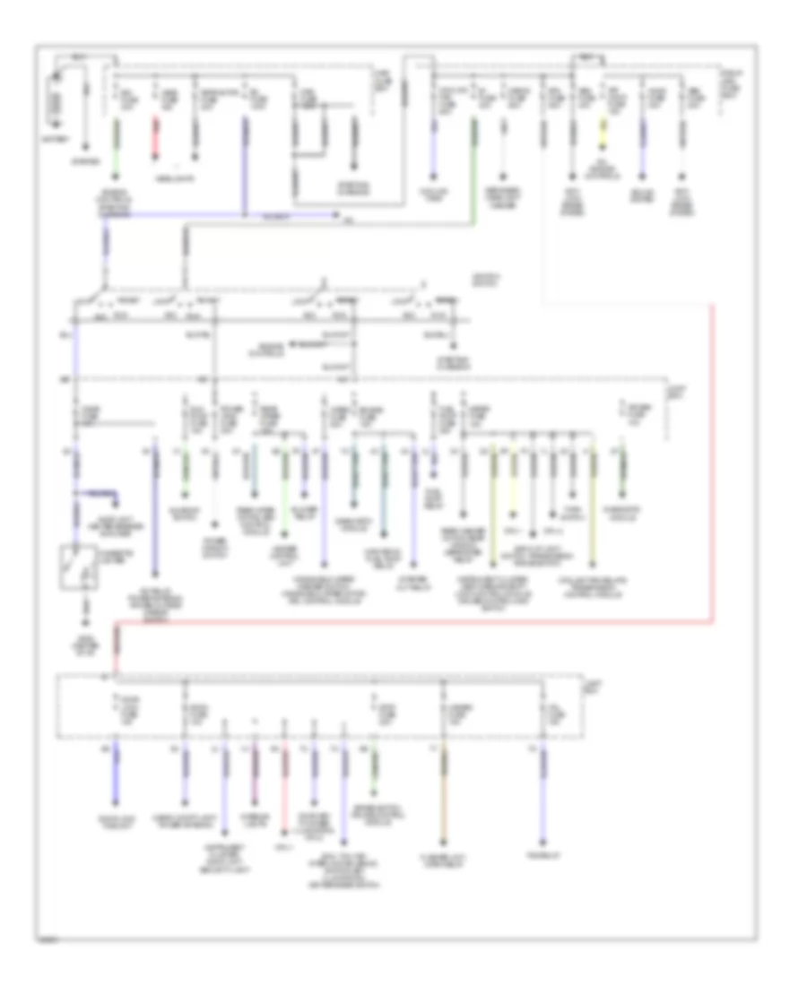 Power Distribution Wiring Diagram for Mazda RX-7 1995