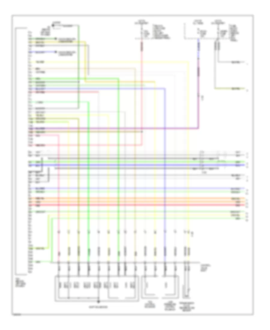 Transmission Wiring Diagram 1 of 2 for Mazda RX 8 R3 2011