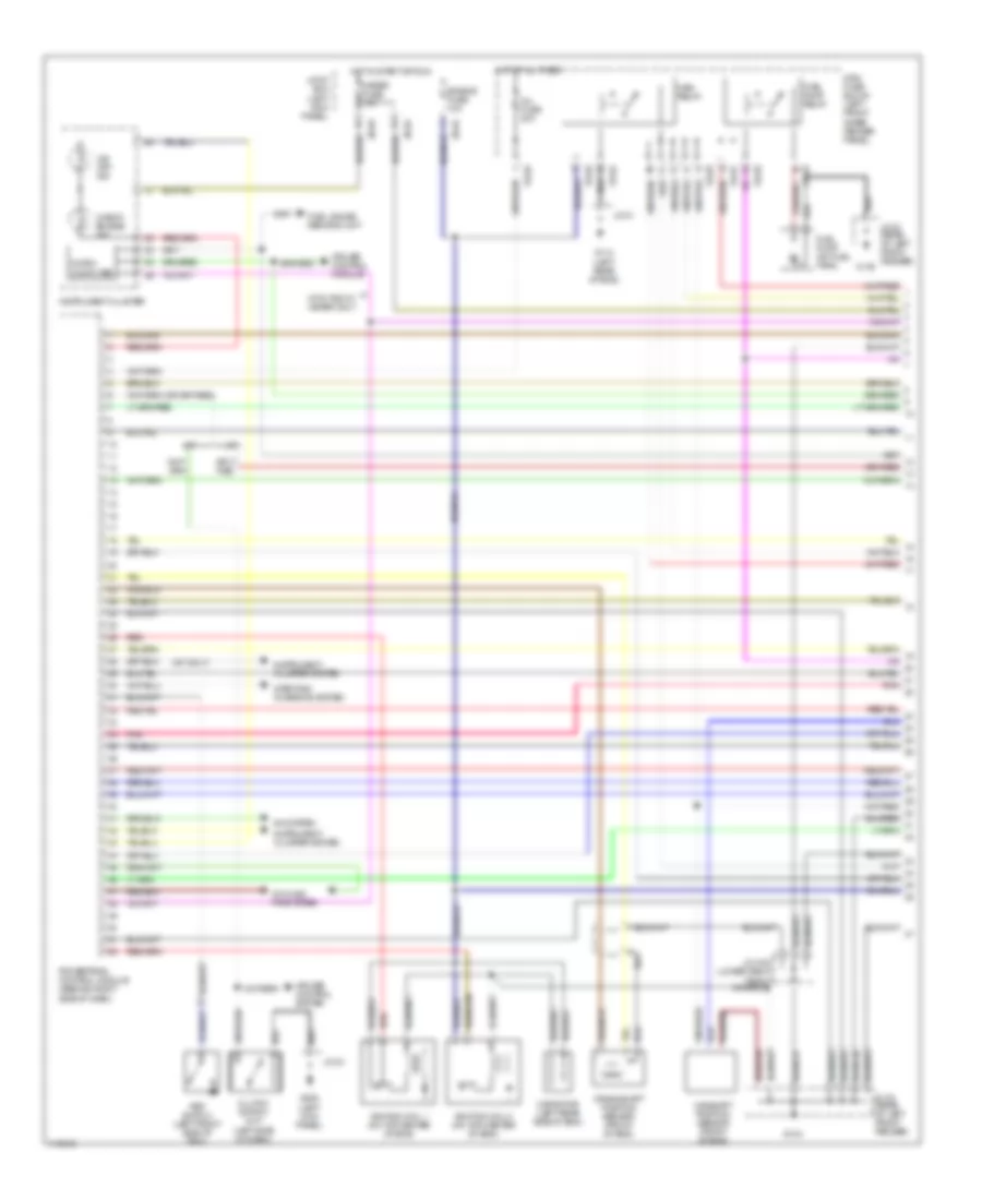 1 6L Engine Performance Wiring Diagrams 1 of 3 for Mazda Protege DX 1999