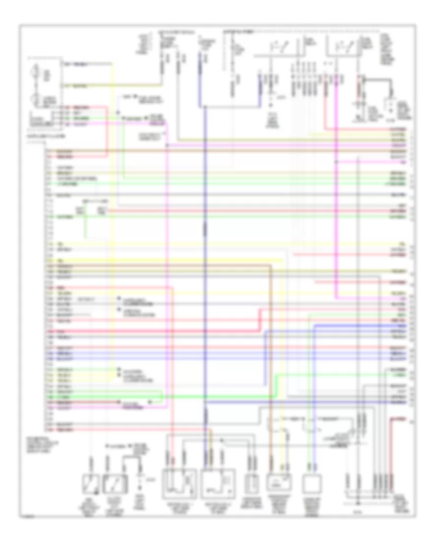 1 8L Engine Performance Wiring Diagrams 1 of 3 for Mazda Protege DX 1999