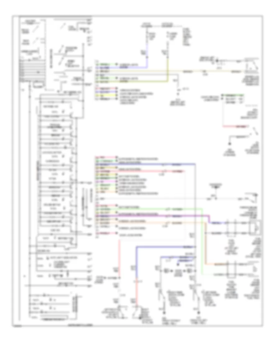 Instrument Cluster Wiring Diagram for Mazda RX 8 Sport 2011