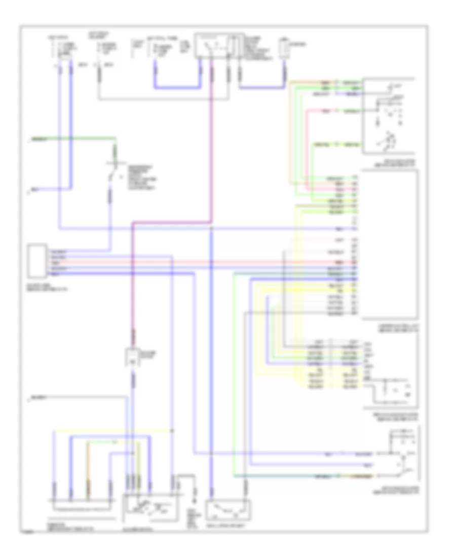 2.0L, AC Wiring Diagram (2 of 2) for Mazda 626 DX 1996