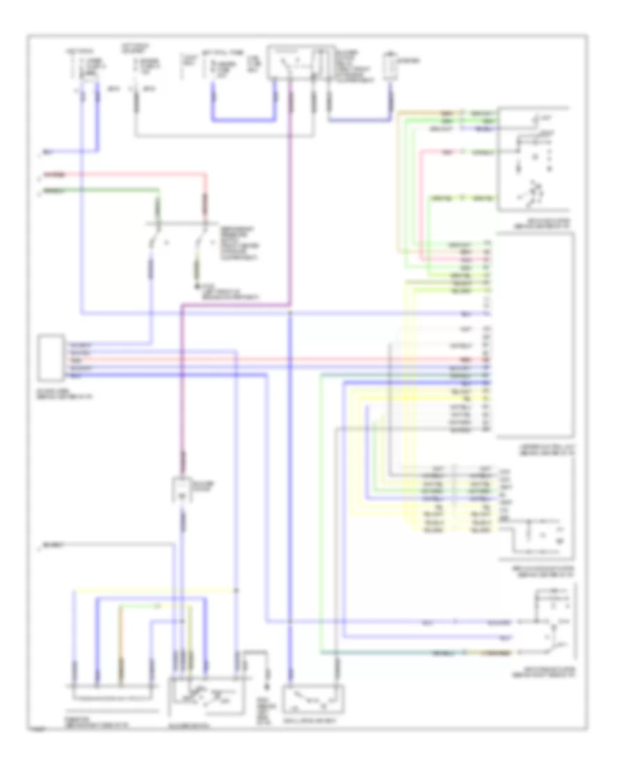 2.5L, AC Wiring Diagram (2 of 2) for Mazda 626 DX 1996