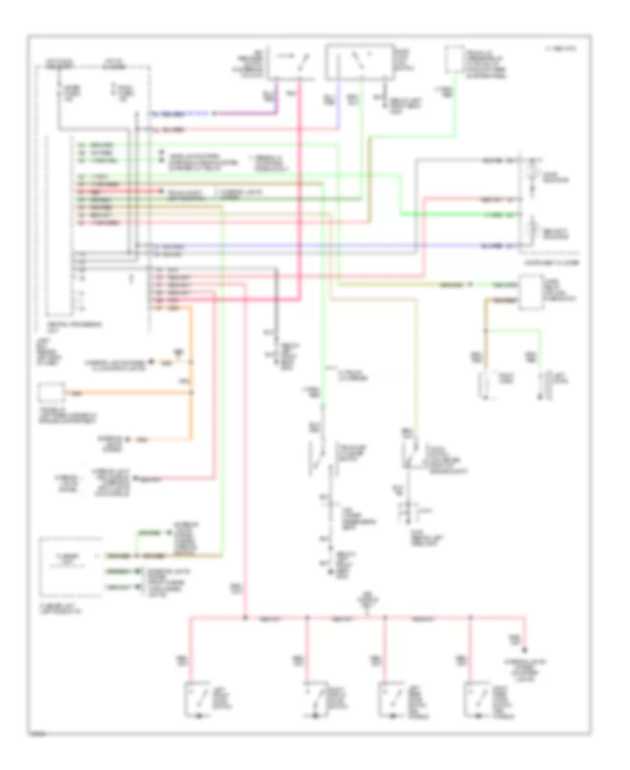 Anti-theft Wiring Diagram for Mazda 626 DX 1996