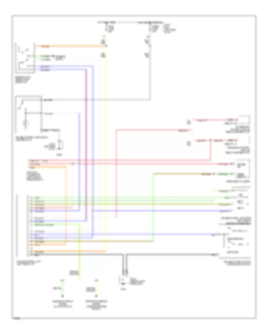 Cruise Control Wiring Diagram for Mazda 626 DX 1996