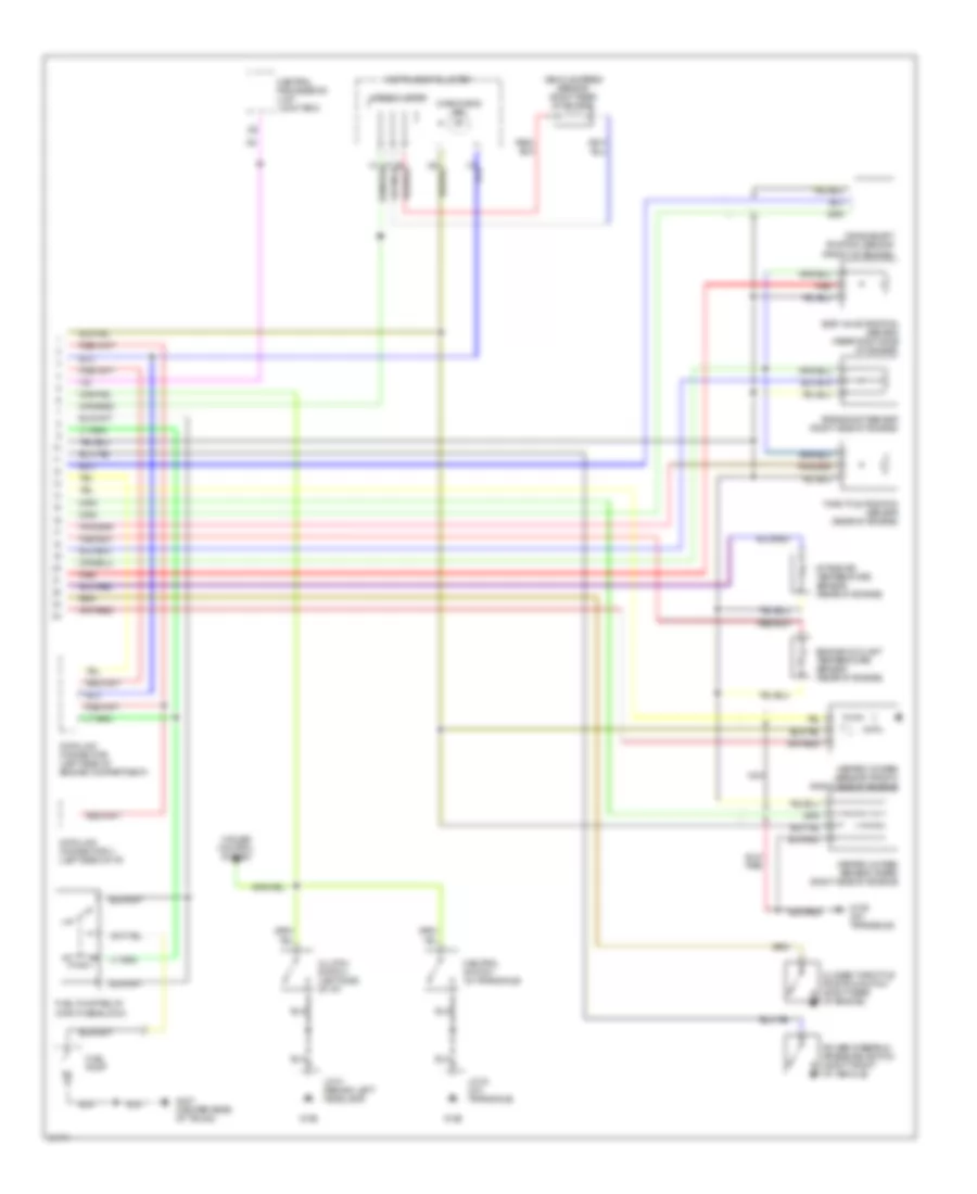 2.0L, Engine Performance Wiring Diagrams, MT (2 of 2) for Mazda 626 DX 1996