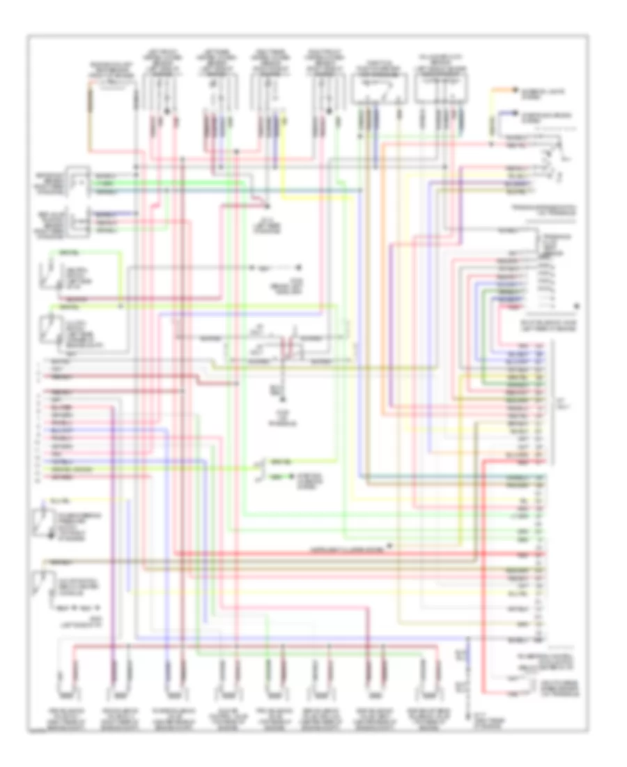 2.5L, Engine Performance Wiring Diagrams (2 of 2) for Mazda 626 DX 1996