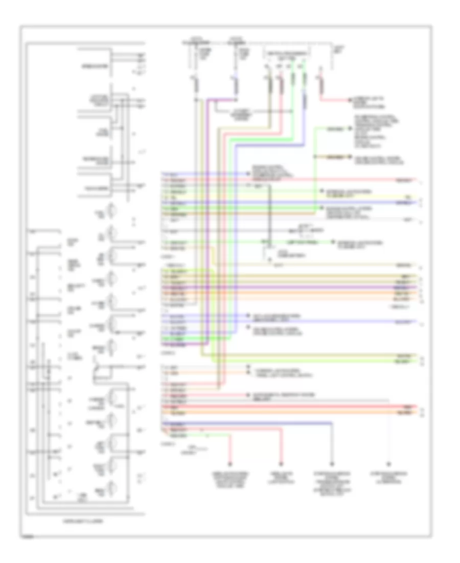 Instrument Cluster Wiring Diagram 1 of 2 for Mazda 626 DX 1996