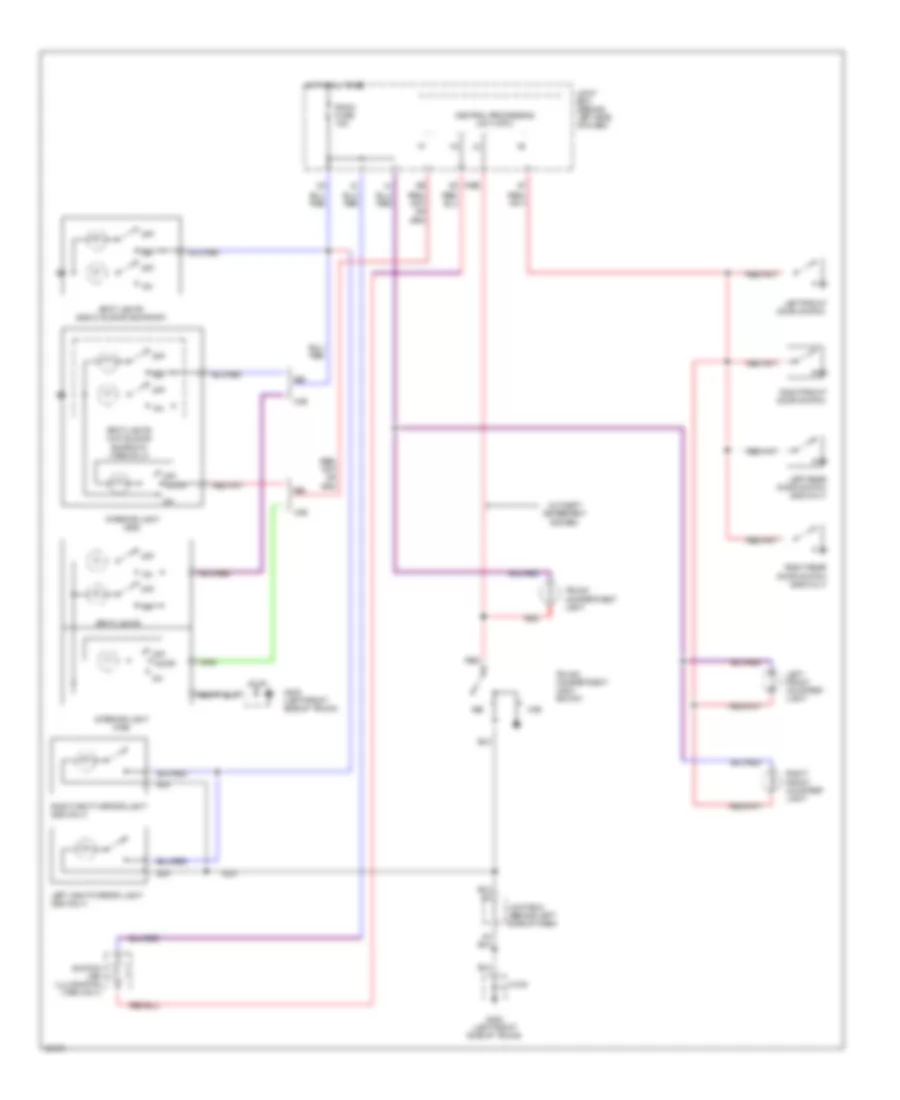 Courtesy Lamp Wiring Diagram for Mazda 626 DX 1996