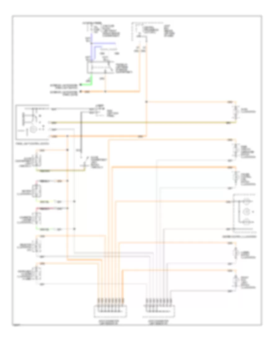 Instrument Illumination Wiring Diagram for Mazda 626 DX 1996