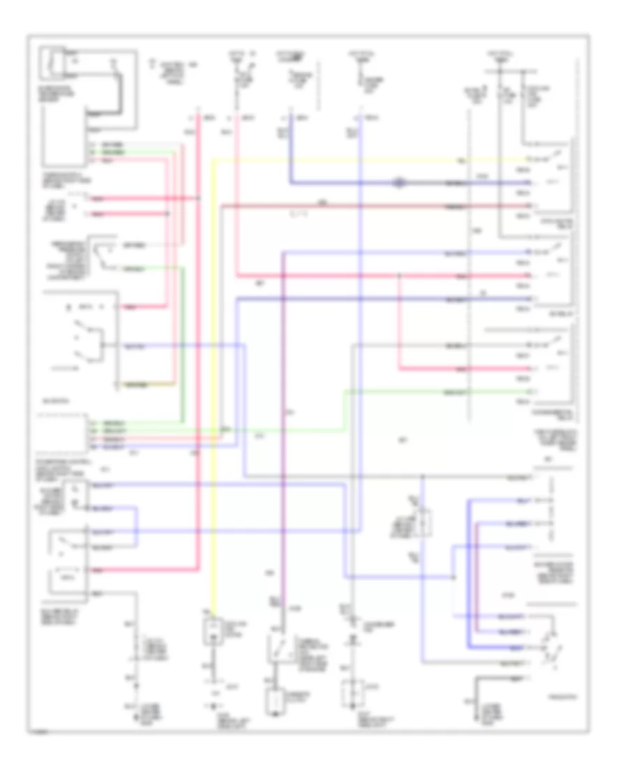 Manual AC Wiring Diagram for Mazda Protege ES 1999