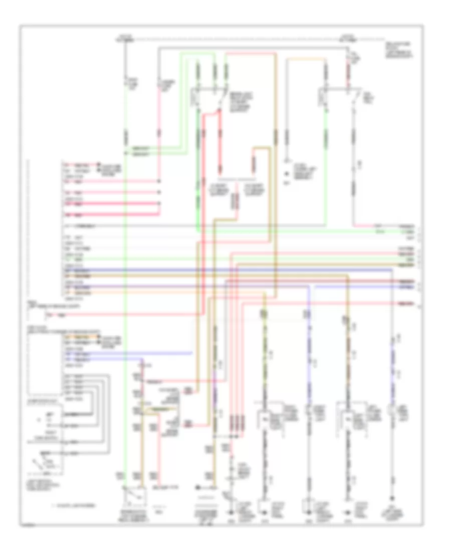 Exterior Lamps Wiring Diagram (1 of 2) for Mazda CX-5 Sport 2014